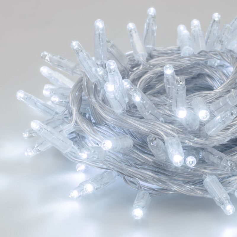 foto del prodotto catena lineare 10 m maxiled professionale per interno ed esterno 7 mm luce calda