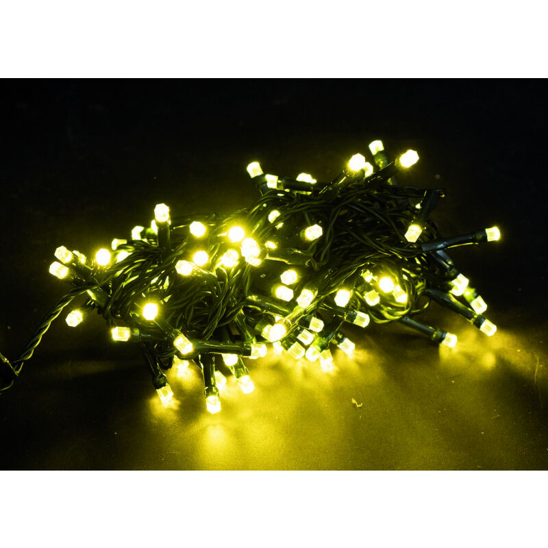 foto del prodotto catena luci natalizie per decorazioni esterne, 500 led oro