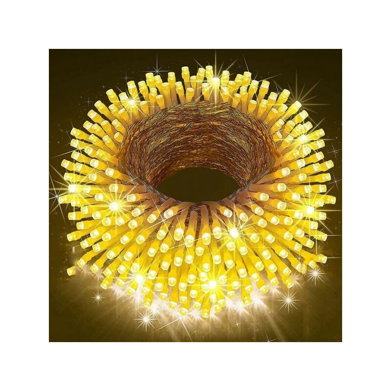foto del prodotto catena luminosa 300 led luci natalizie per albero natale luce calda tx 9656