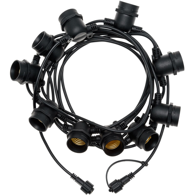 foto del prodotto catena luminosa 5m con 10 portalampada e27