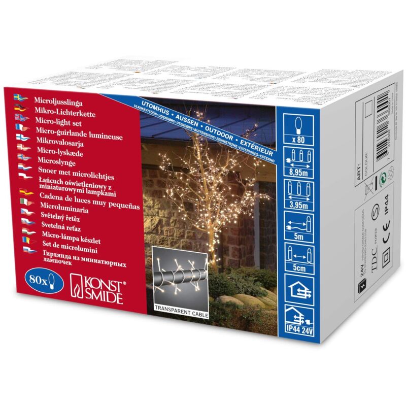 foto del prodotto catena luminosa con mini lucciole, bianco warmwei , taglia unica konstsmide