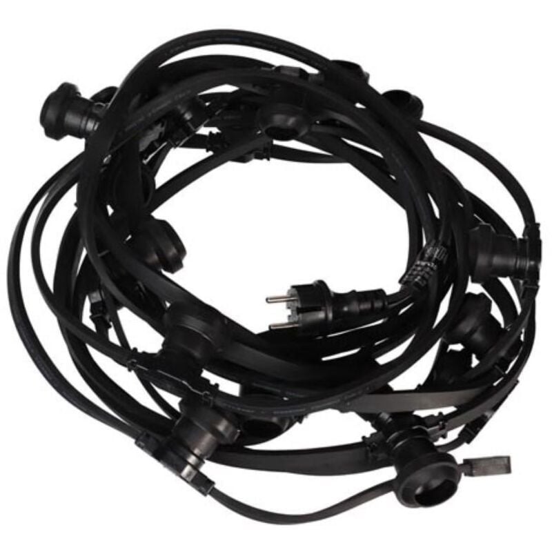 foto del prodotto catena luminosa led per feste 10 prese e27 senza lampadine 5 m