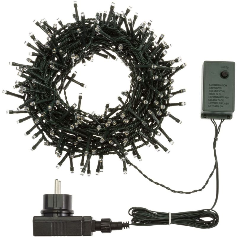 foto del prodotto catena luminosa luci per decorazioni natalizie 180 led bianco caldo