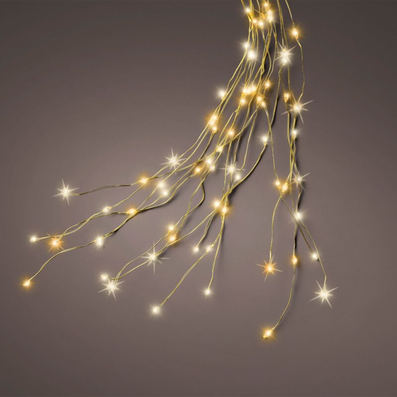 immagine 0 del prodotto catena luminosa per albero di natale con microled, luce calda 210 cm