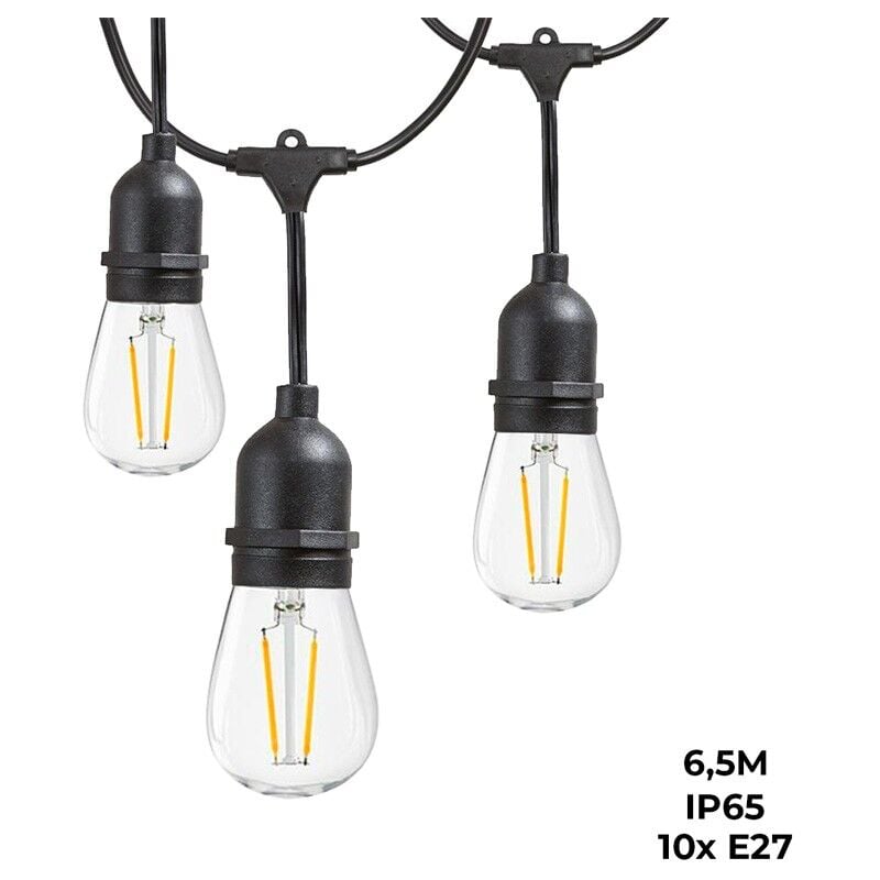 foto del prodotto catena luminosa per esterni collegabile in serie ip65 6,5