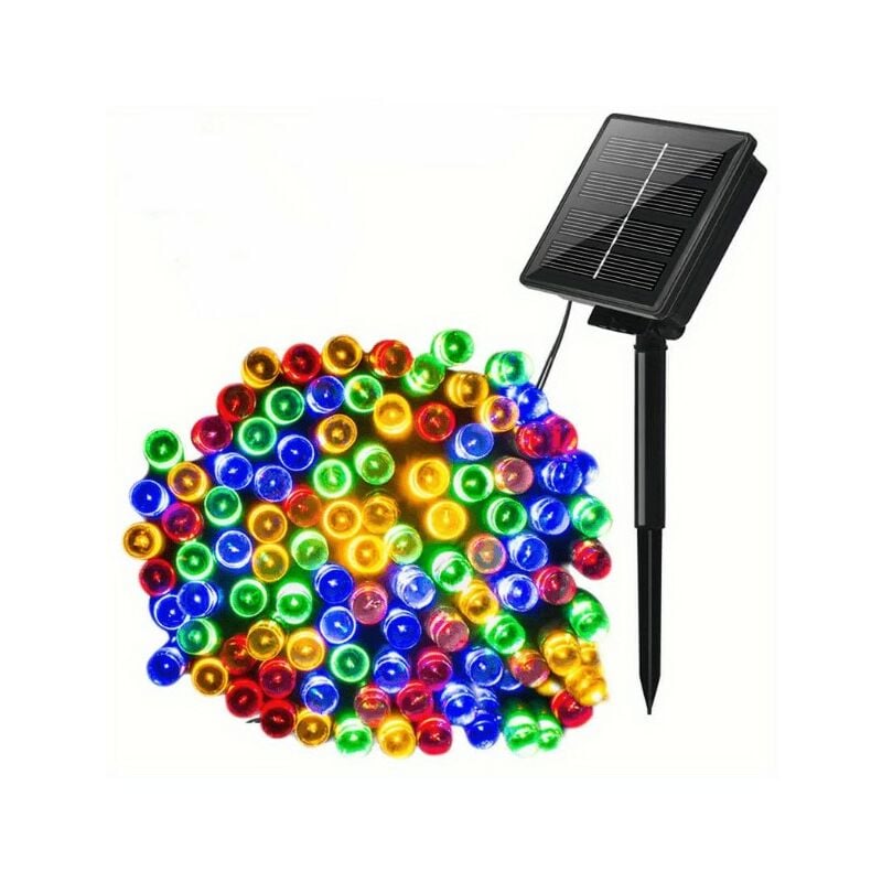 foto del prodotto catena luminosa solare 480 led multicolore con giochi luce
