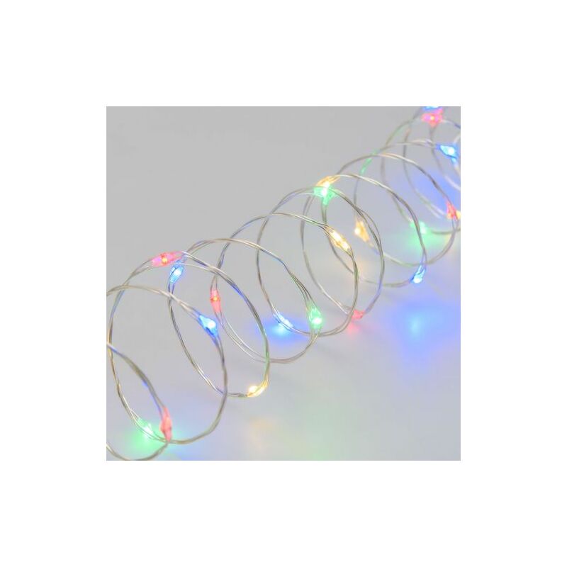 foto del prodotto catena m c 100 microled silver 4 7,5m lotti