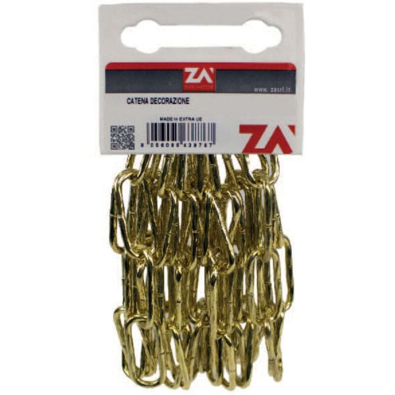foto del prodotto catena maglia lunga ritorta 4 mm 2,5 m bronzato