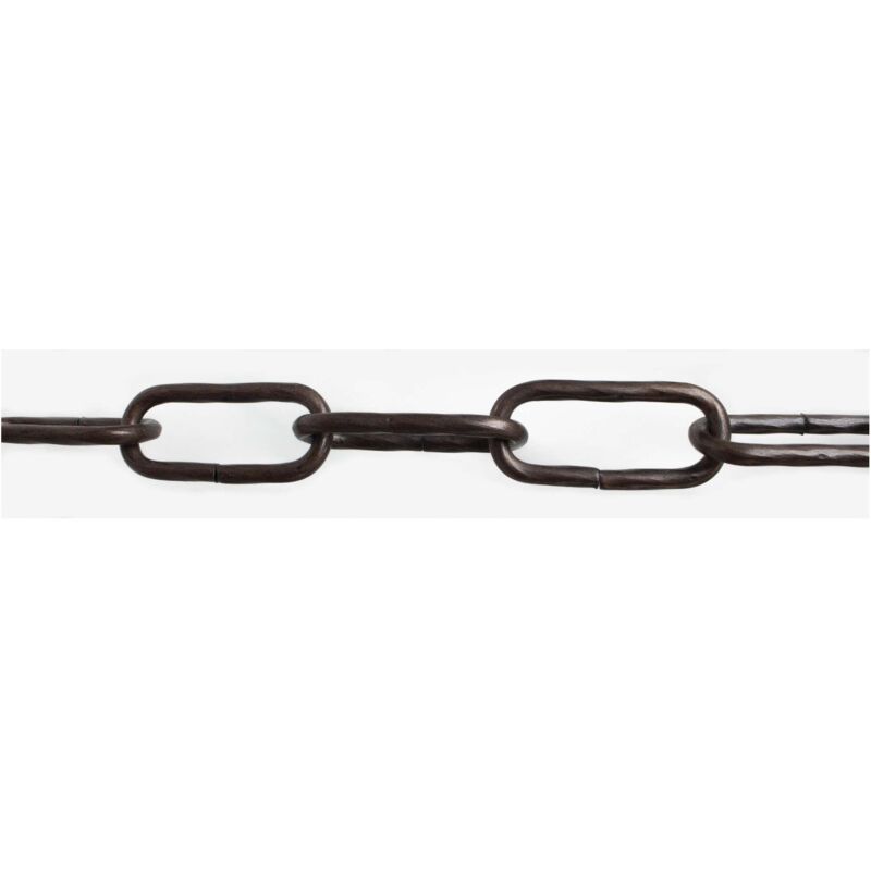 foto del prodotto catena maglia lunga ritorta 4 mm 2,5 m nero