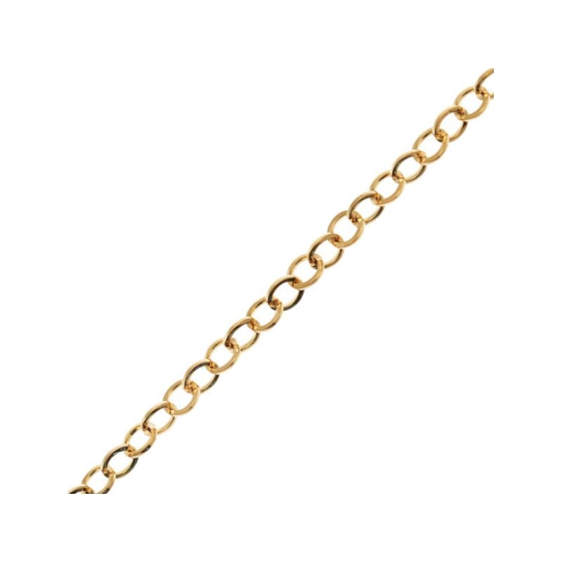 foto del prodotto catena masidef 16x7x2mm acciaio ottonato vendita al metro dy2700212