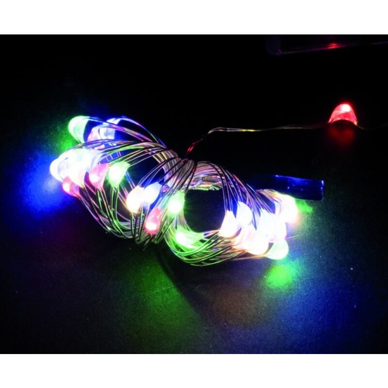 foto del prodotto catena microled multicolore 1 m 15 cm