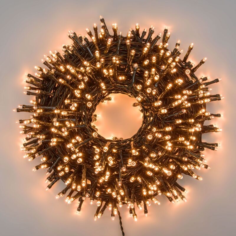 foto del prodotto catena mini cluster 1000 led 4x20,5m esterno