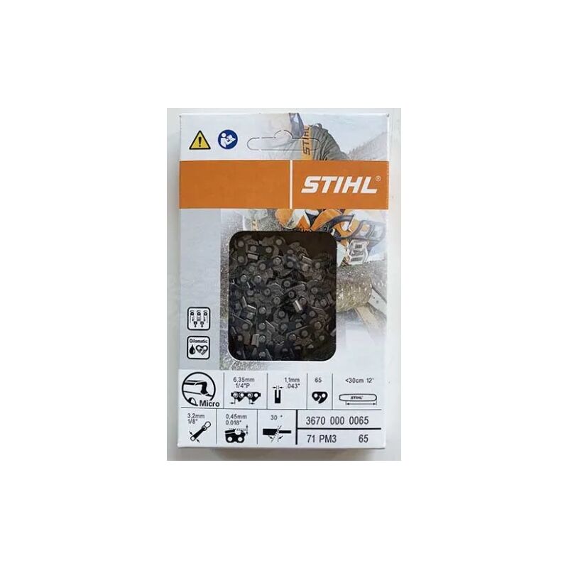 foto del prodotto catena motosega stihl originale 65 maglie 71 pm3 65 piccolo micro 36700000065