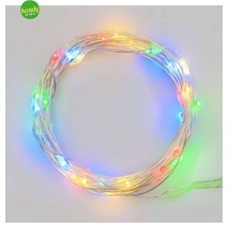 foto del prodotto catena natalizia luminosa lotti 20 microled 2m multicolor a batteria