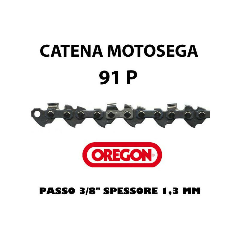foto del prodotto catena oregon per motosega 91 p passo 3 8 spessore 1,3 maglie 57