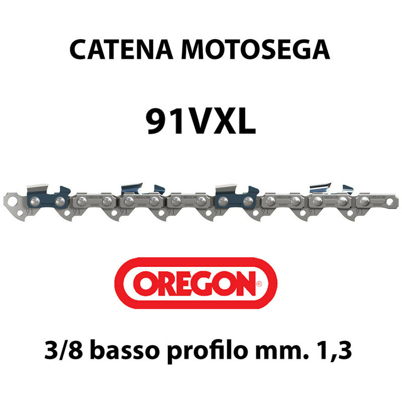 foto del prodotto catena oregon per motosega 91 vxl passo 3 8 spessore 1,3mm maglie 55
