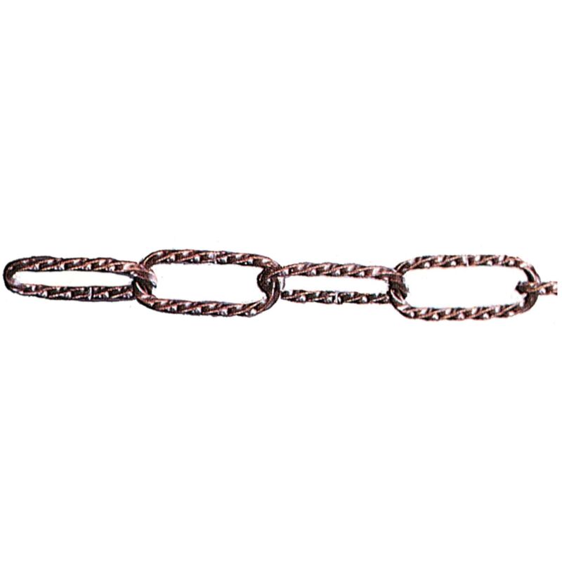 foto del prodotto catena per lampadari ritorta 3,5 mm bronzato 15 mt