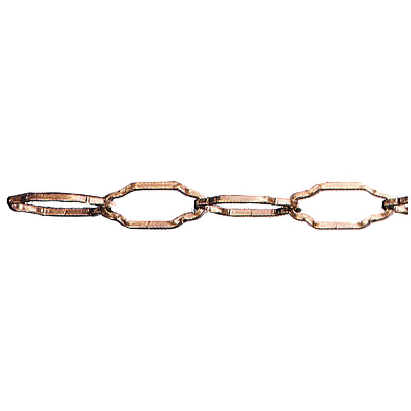 foto del prodotto catena per lampadari sagomata 2,5 mm bronzata
