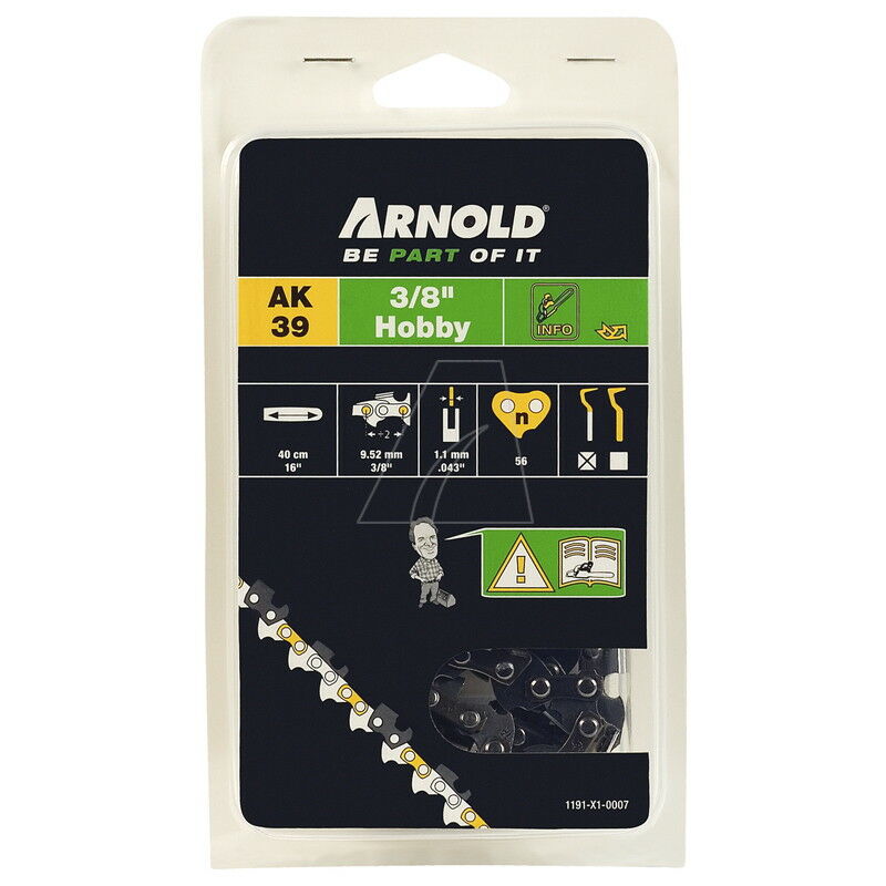foto del prodotto catena per motosega 3 8 , 1,1 mm 56 maglie di trasmissione tronchesi semitondi arnold