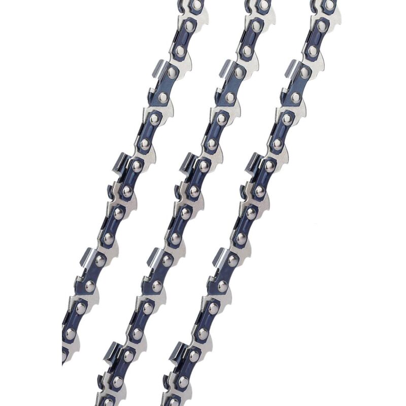 foto del prodotto catena per motosega 3 x catene per motosega 40 cm 3 8 55 maglie di trasmissione 1,3 mm, basso contraccolpo compatibile con stihl