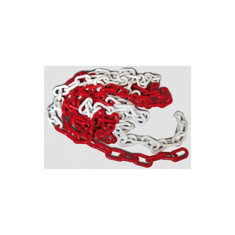 foto del prodotto catena plastica bianco rosso gr.6 ml.25 cf 1,0