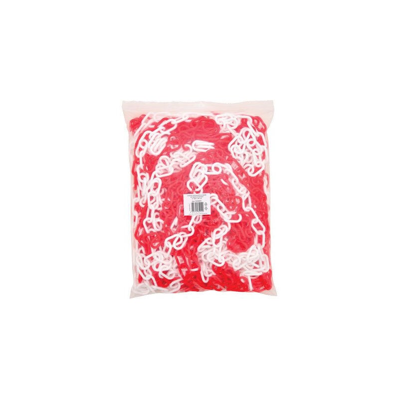 foto del prodotto catena segnaletica hand plt bianco rosso d.mm 5 mt 25