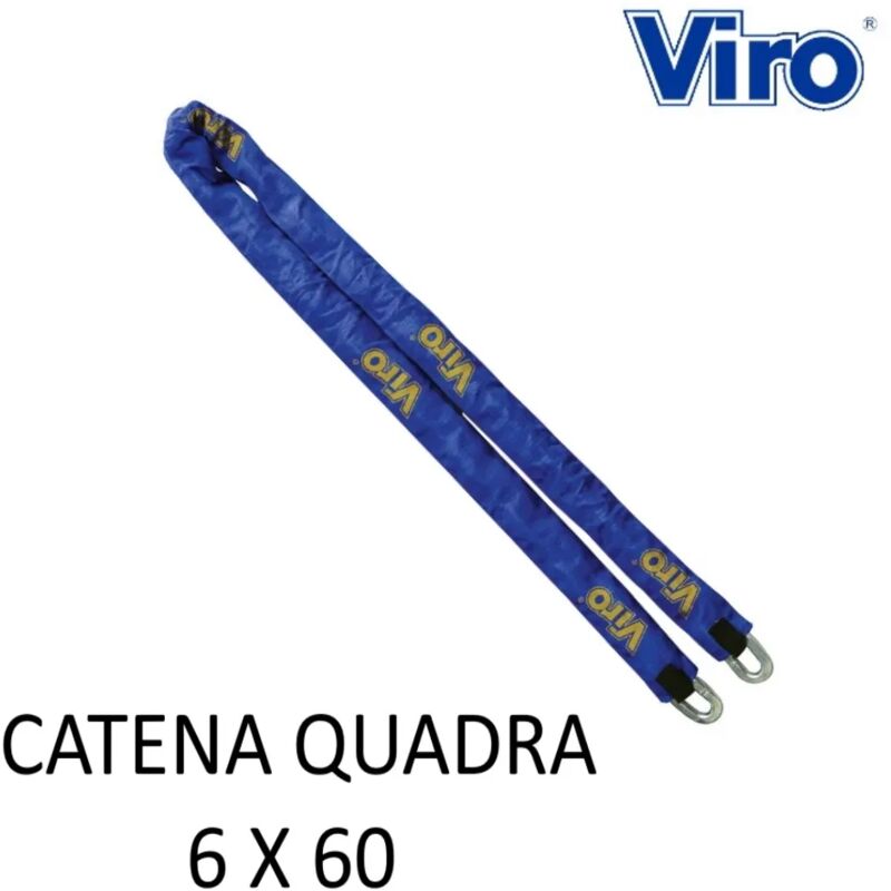 foto del prodotto catena viro cm.60 a sezione quadra da mm.6 con stoffa