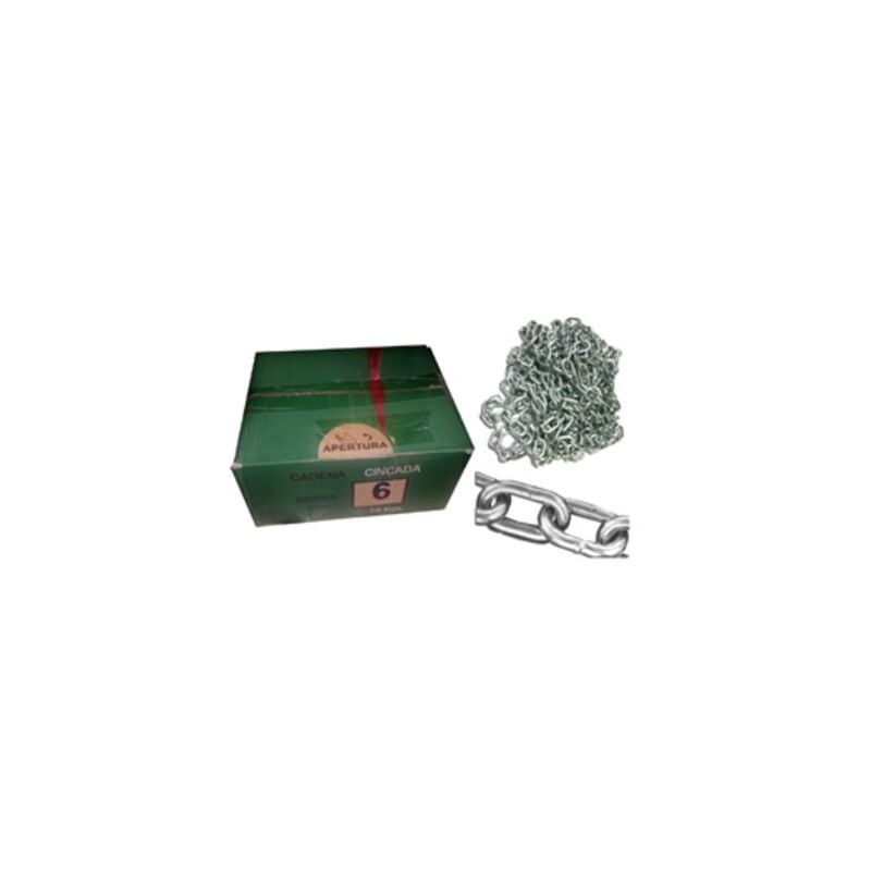 foto del prodotto catena zincata da 8 mm in sacchi o scatole da 25 kg