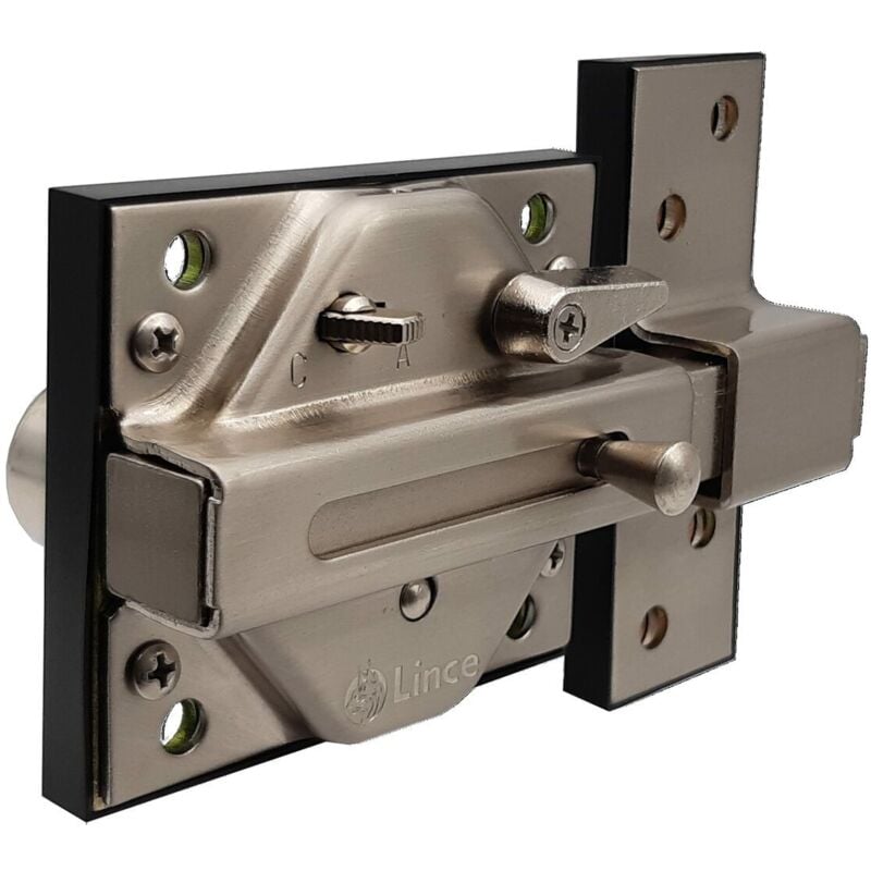 foto del prodotto catenaccio ad alta sicurezza lince 7930r finitura cromata opaca 97930rcm