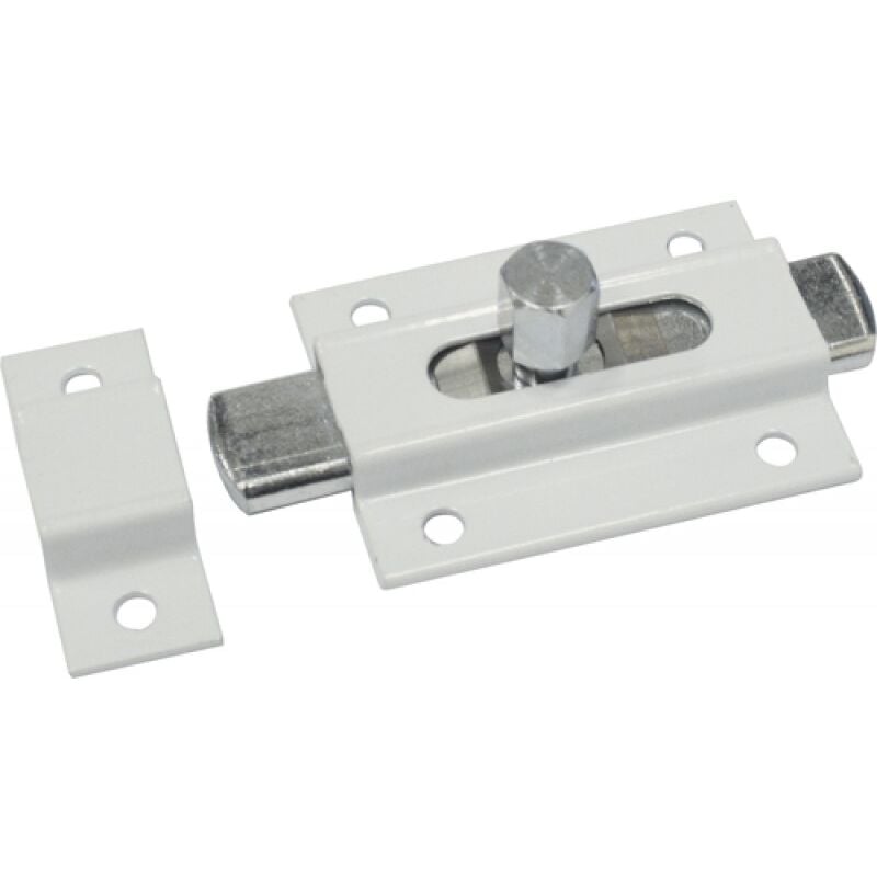 foto del prodotto catenaccio trasversale 70mm vern.bianco 812 