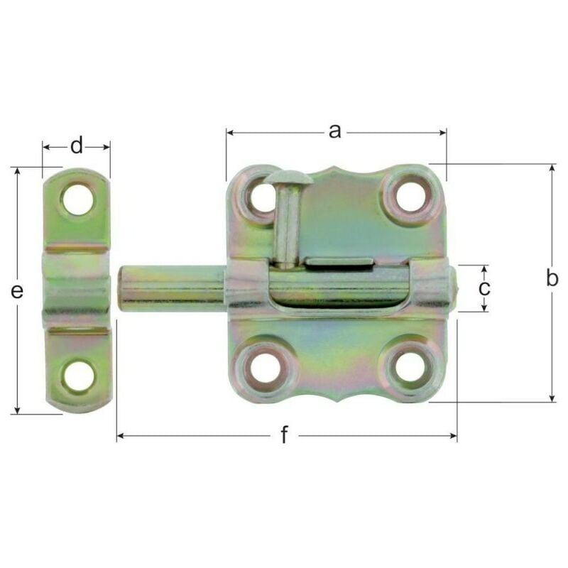 foto del prodotto catenaccio typ 160 k2za 40 mm