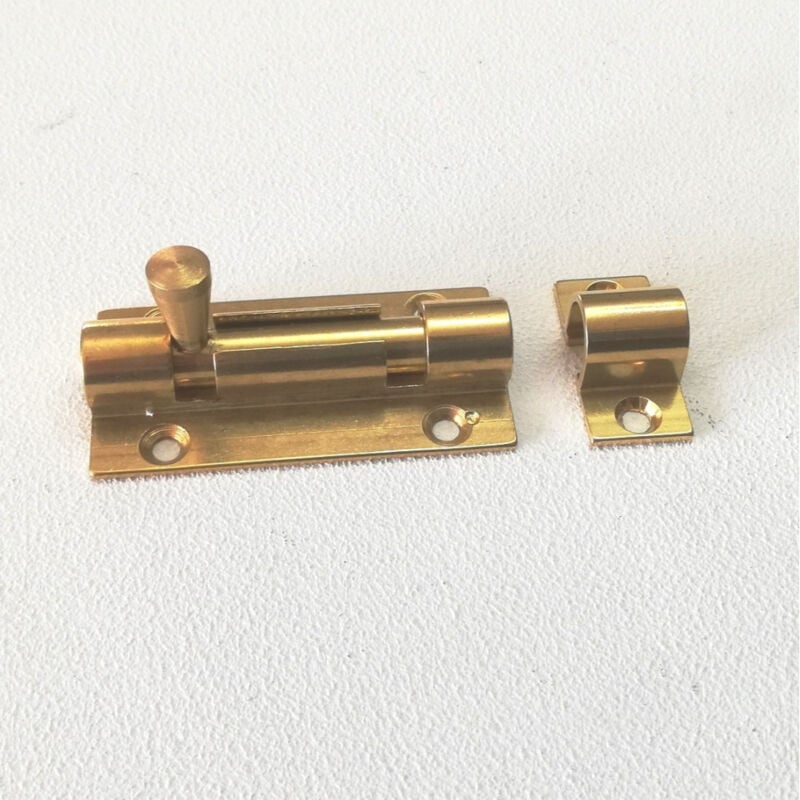 immagine 0 del prodotto catenaccio verticale da 100mm in ottone lucido