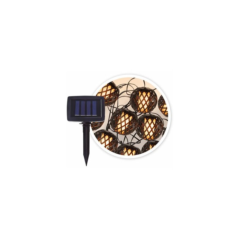 foto del prodotto catenaria led solare decorativa tenali 2m 2600 2700k ip44