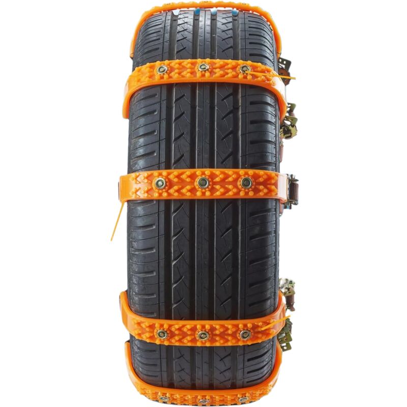 foto del prodotto catene antiscivolo per pneumatici da 6 pezzi, catene antiscivolo universali di emergenza, catene antiscivolo regolabili per auto suv camion pick up