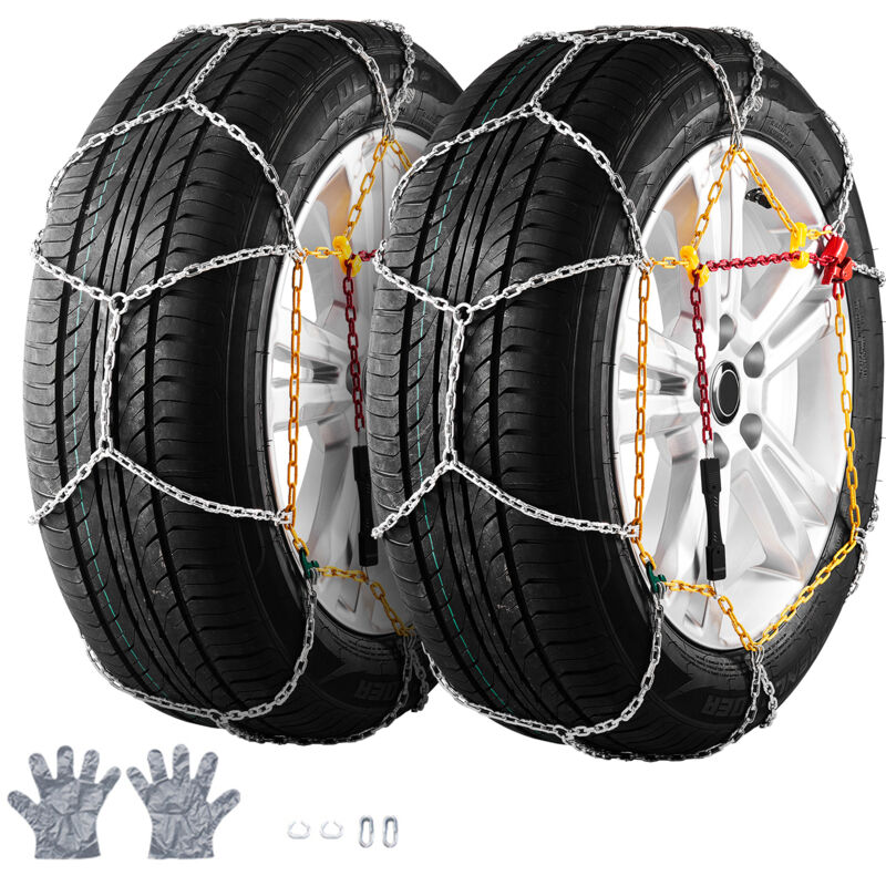 foto del prodotto catene da neve 750 800mm catene da neve per trazione di emergenza 2 pcs per suv camion,catene da neve in acciaio legato al manganese, per 225 70 15,