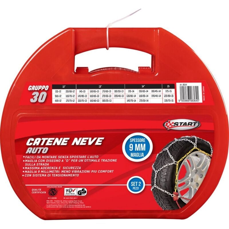 foto del prodotto catene da neve omologate 'start' gruppo 3 colzani