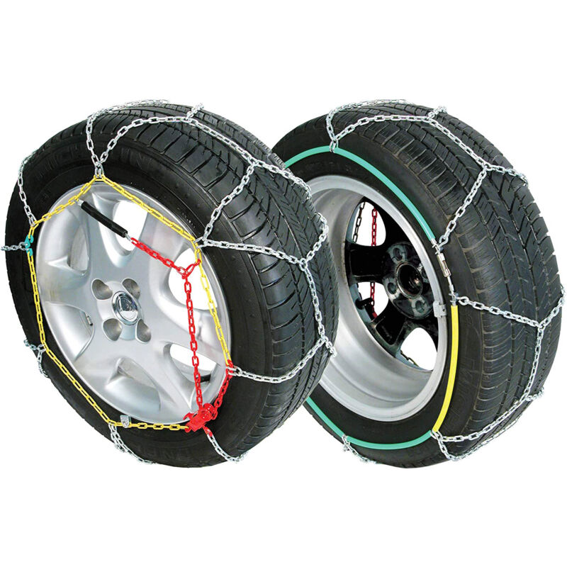 foto del prodotto catene da neve per auto 9 mm a rombo misura 130 omologate blue ice