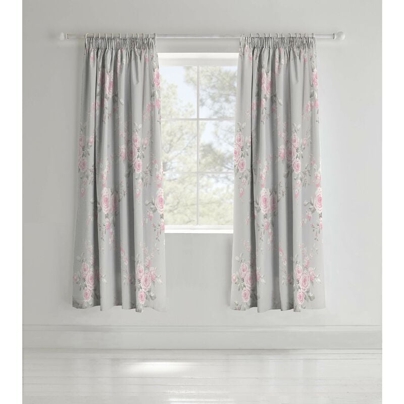 foto del prodotto catherine lansfield canterbury tende plissettate, 168 x 183 cm, colore grigio 