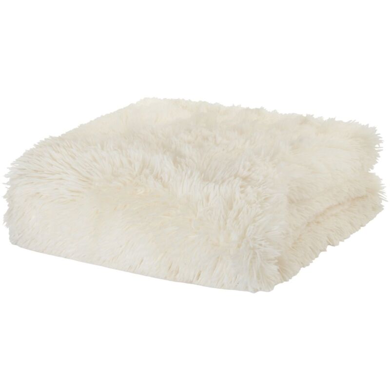 foto del prodotto catherine lansfield cuddly shaggy plaid, poliestere, beige, a una piazza