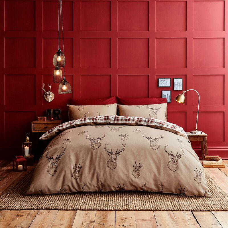 foto del prodotto catherine lansfield set di copripiumino matrimoniale e federe in cotone per letto king, 3 pezzi, 230x220 cm 