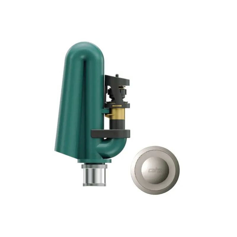 foto del prodotto catis batteria scarico wc per cassetta alta con pulsante di scarico cromato per sostituzione modello ecostop brevettato pulsante 40