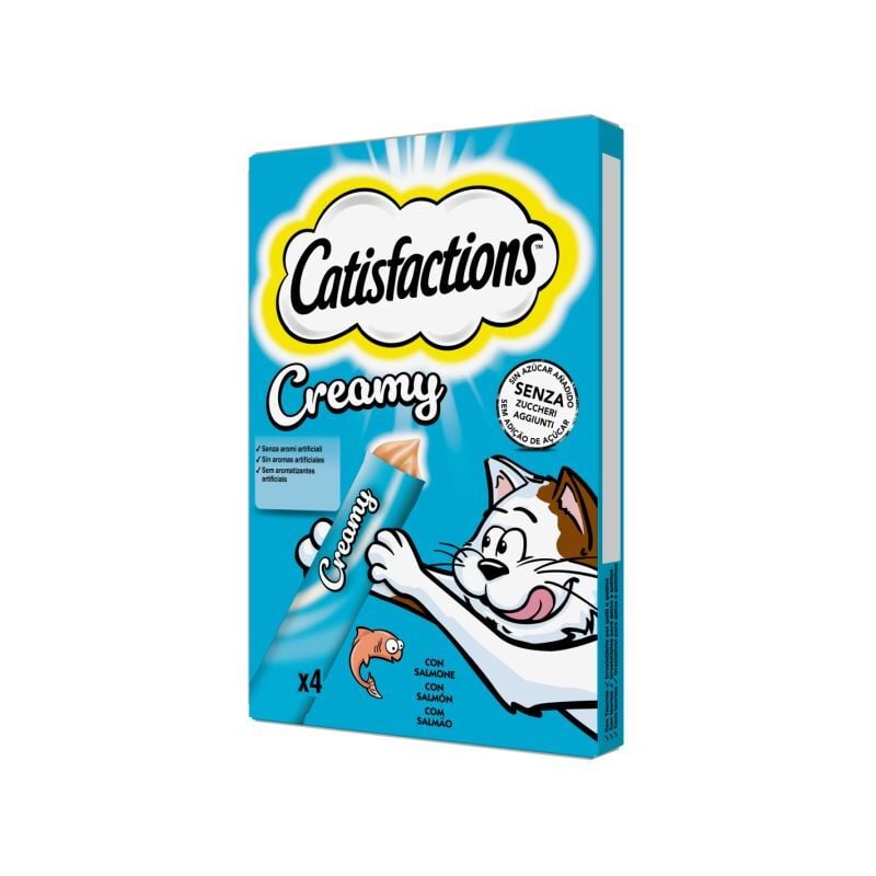 foto del prodotto catisfactions creamy 4 x 10gr salmone