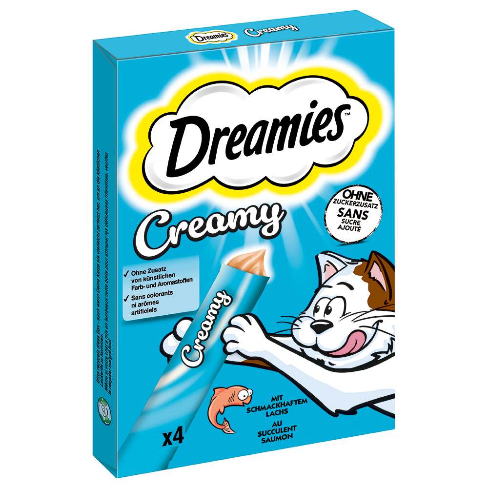 foto del prodotto catisfactions dreamies creamy set 44 x 10 g salmone