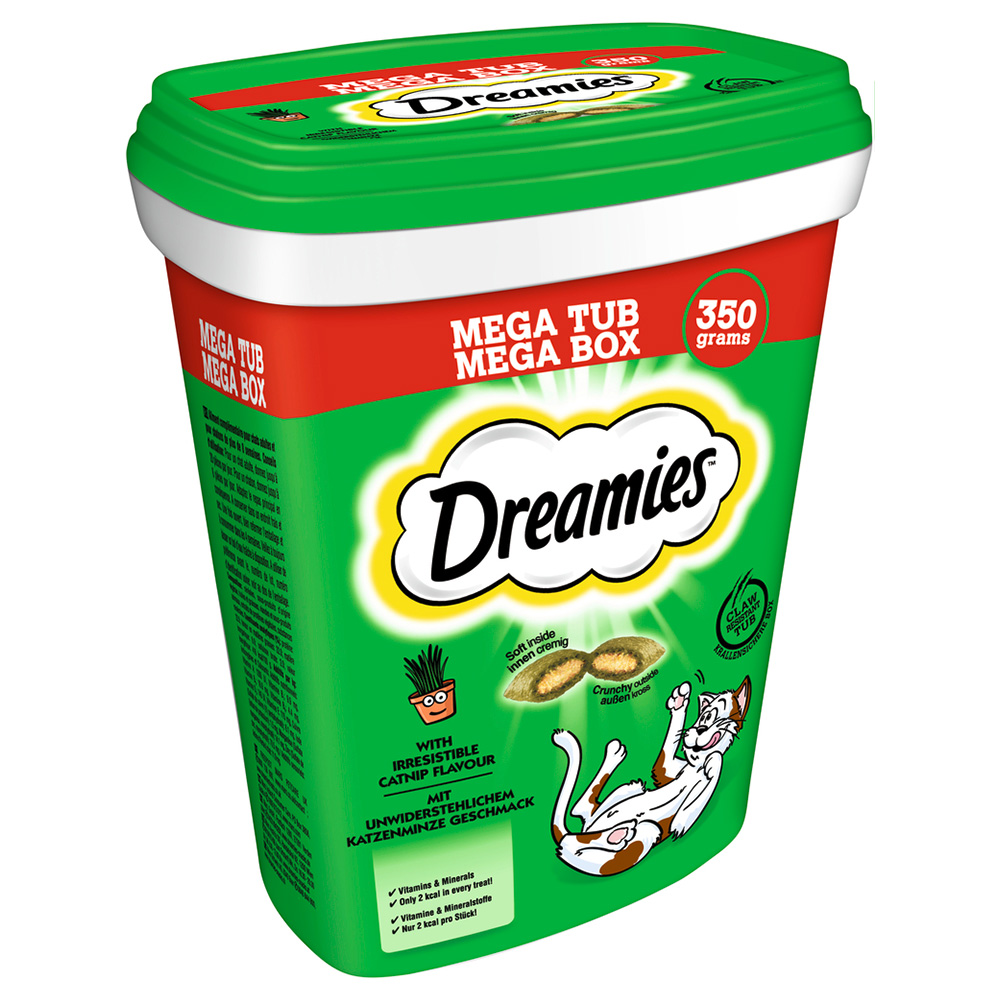 foto del prodotto catisfactions mega tub snack per gatti 350 g catnip