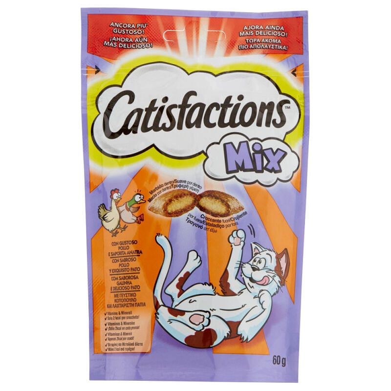 foto del prodotto catisfactions per gatto da 60g