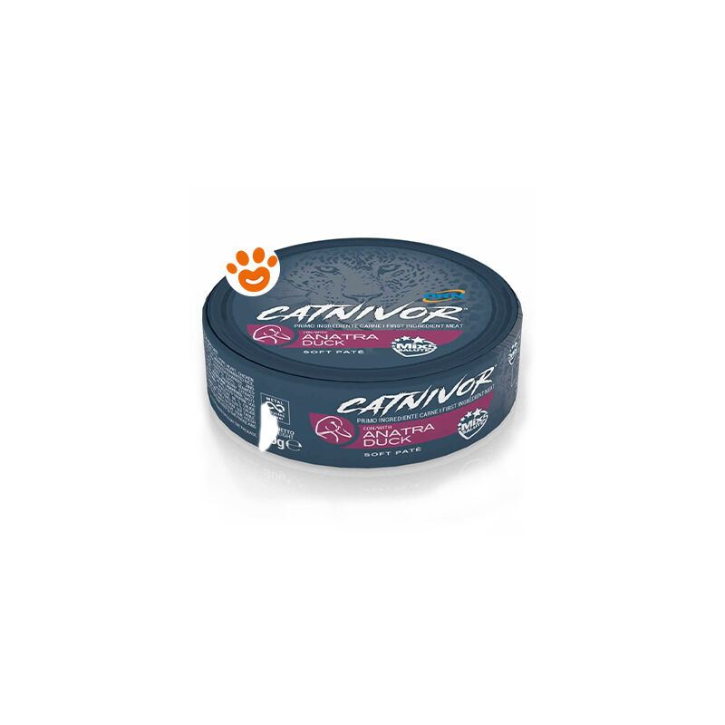 foto del prodotto catnivor anatra catnivor anatra lattina da 80 gr drn
