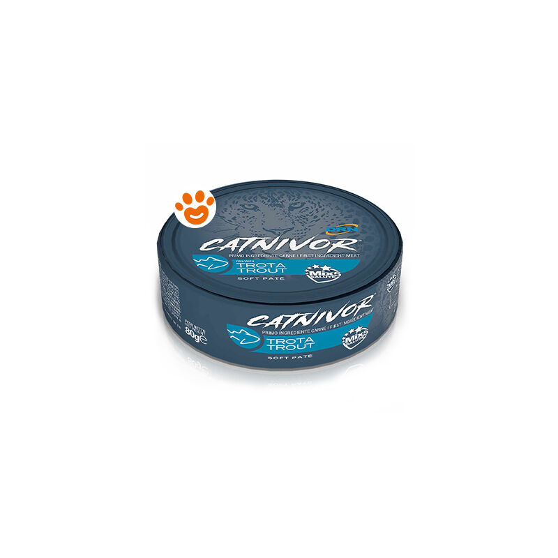foto del prodotto catnivor trota catnivor trota lattina da 80 gr drn