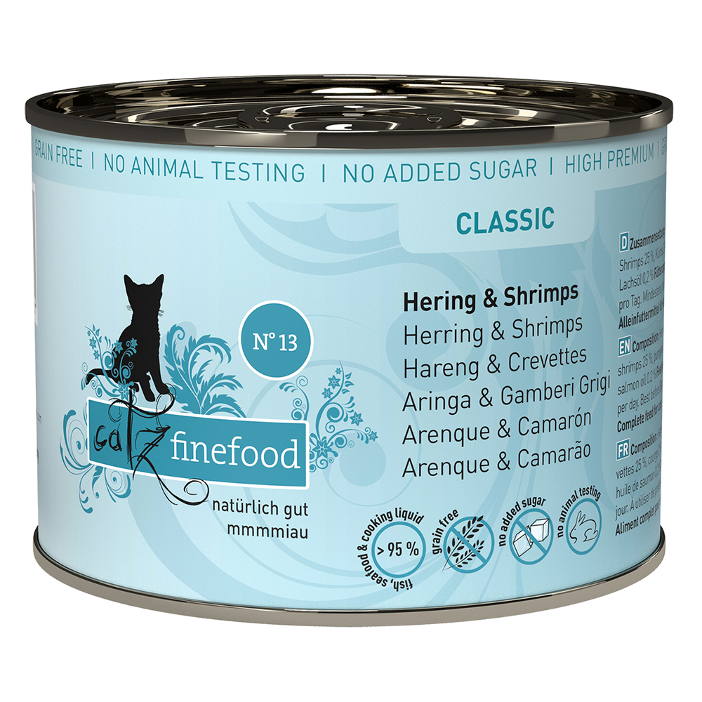 foto del prodotto catz finefood 6 x 200 g aringa gamberetti