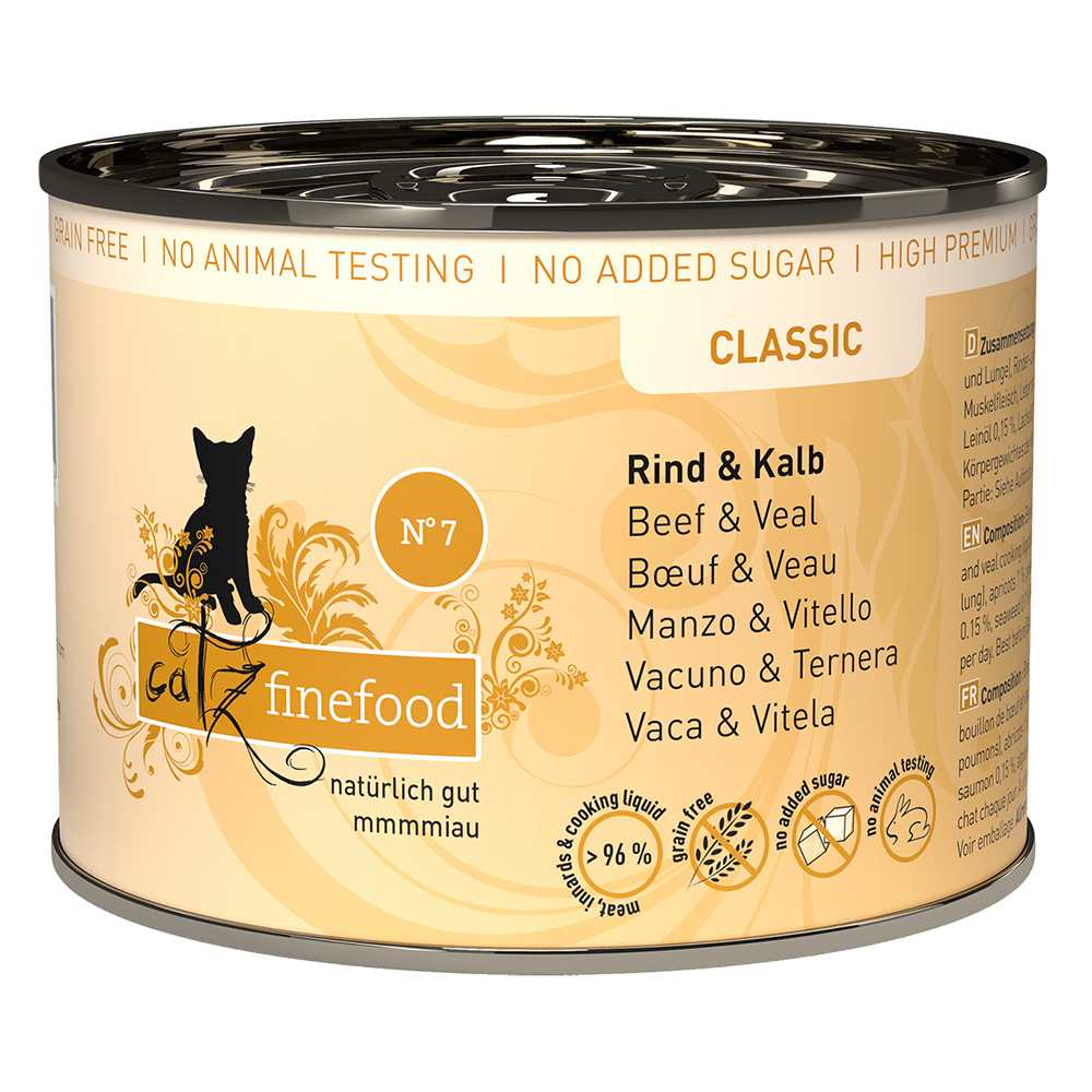 foto del prodotto catz finefood 6 x 200 g manzo vitello