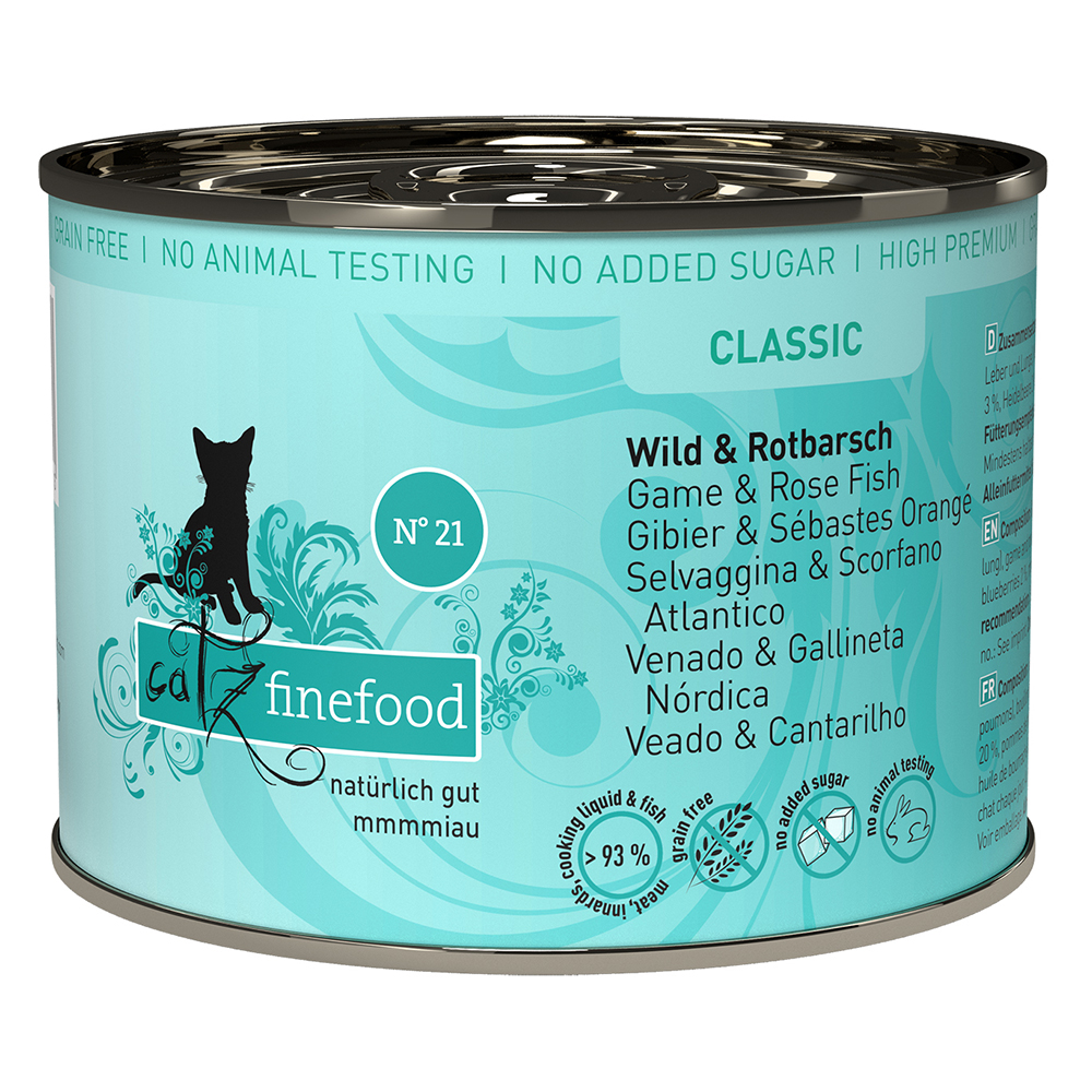 foto del prodotto catz finefood 6 x 200 g selvaggina scorfano atlantico